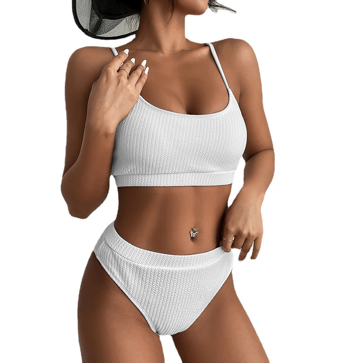 Bikini med høy midje