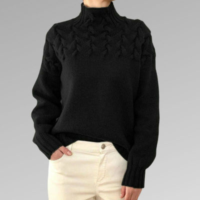 Charlene - Stilig og varm polo med turtleneck og turtleneck