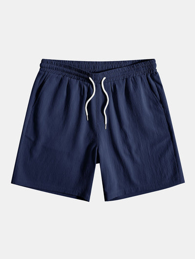 Rynket skjorte og shorts med tekstur