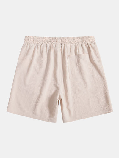 Rynket skjorte og shorts med tekstur