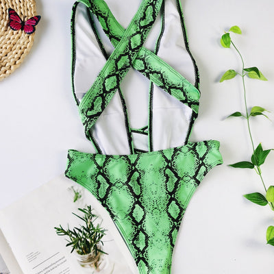 Badedrakt i ett stykke med bandasje Sexy bikini