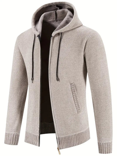 CozyKnit Pro - Fleecevest med hette for menn