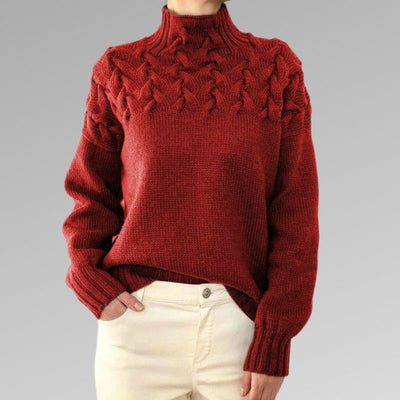 Charlene - Stilig og varm polo med turtleneck og turtleneck