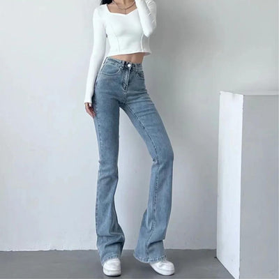 Ara | jeans med høy midje og hjerteformede volanger