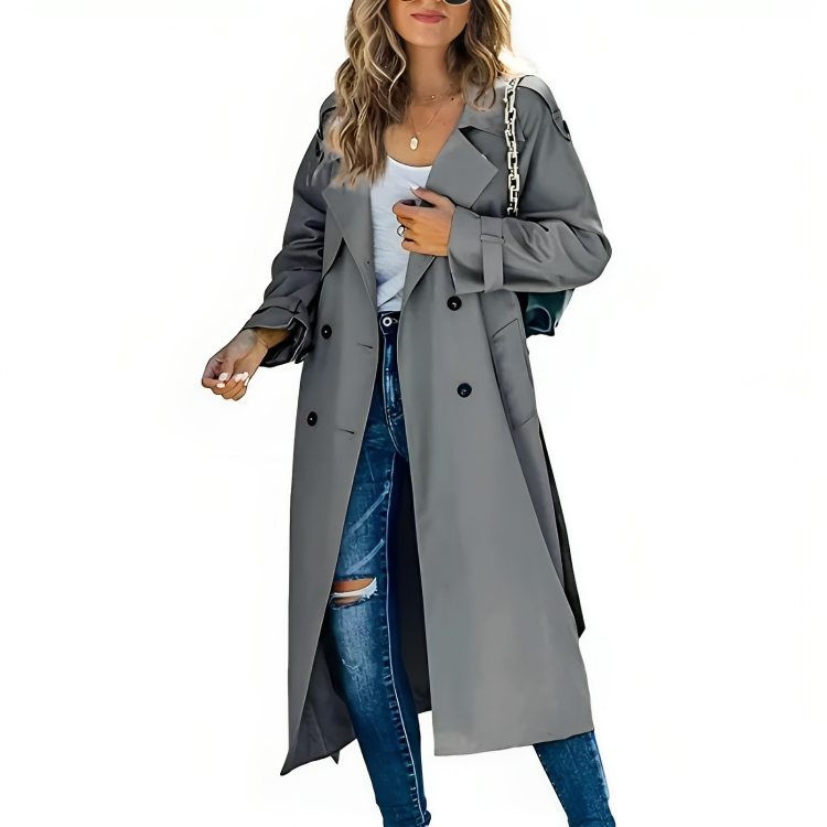 Elegant vindjakke Trenchcoat for kvinner