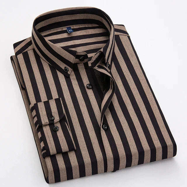 Skjorte med vertikal stripe