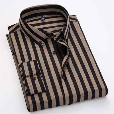 Skjorte med vertikal stripe