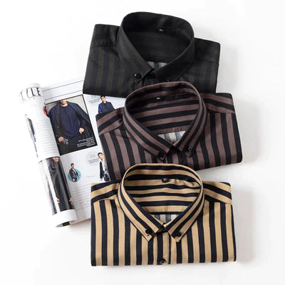 Skjorte med vertikal stripe