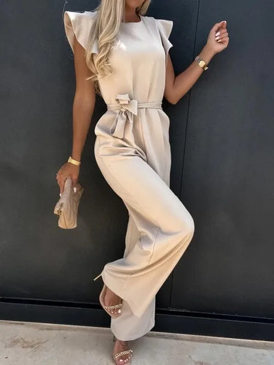 Elegant jumpsuit med vide ben