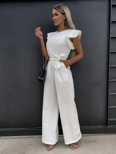 Elegant jumpsuit med vide ben