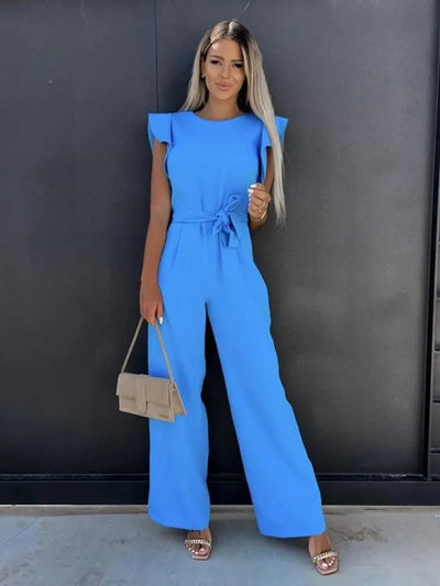Elegant jumpsuit med vide ben