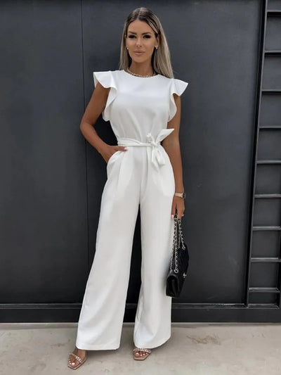Elegant jumpsuit med vide ben