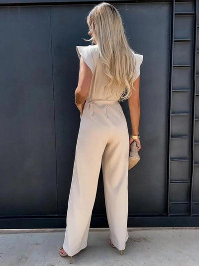 Elegant jumpsuit med vide ben