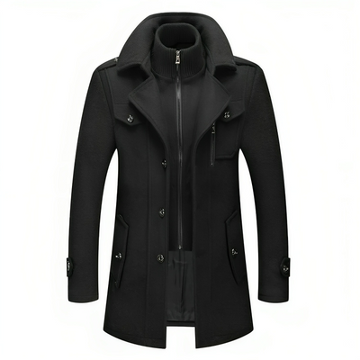 Elegant vinter trenchcoat for menn
