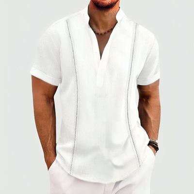 Stilig button-down-skjorte for menn