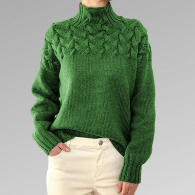 Charlene - Stilig og varm polo med turtleneck og turtleneck