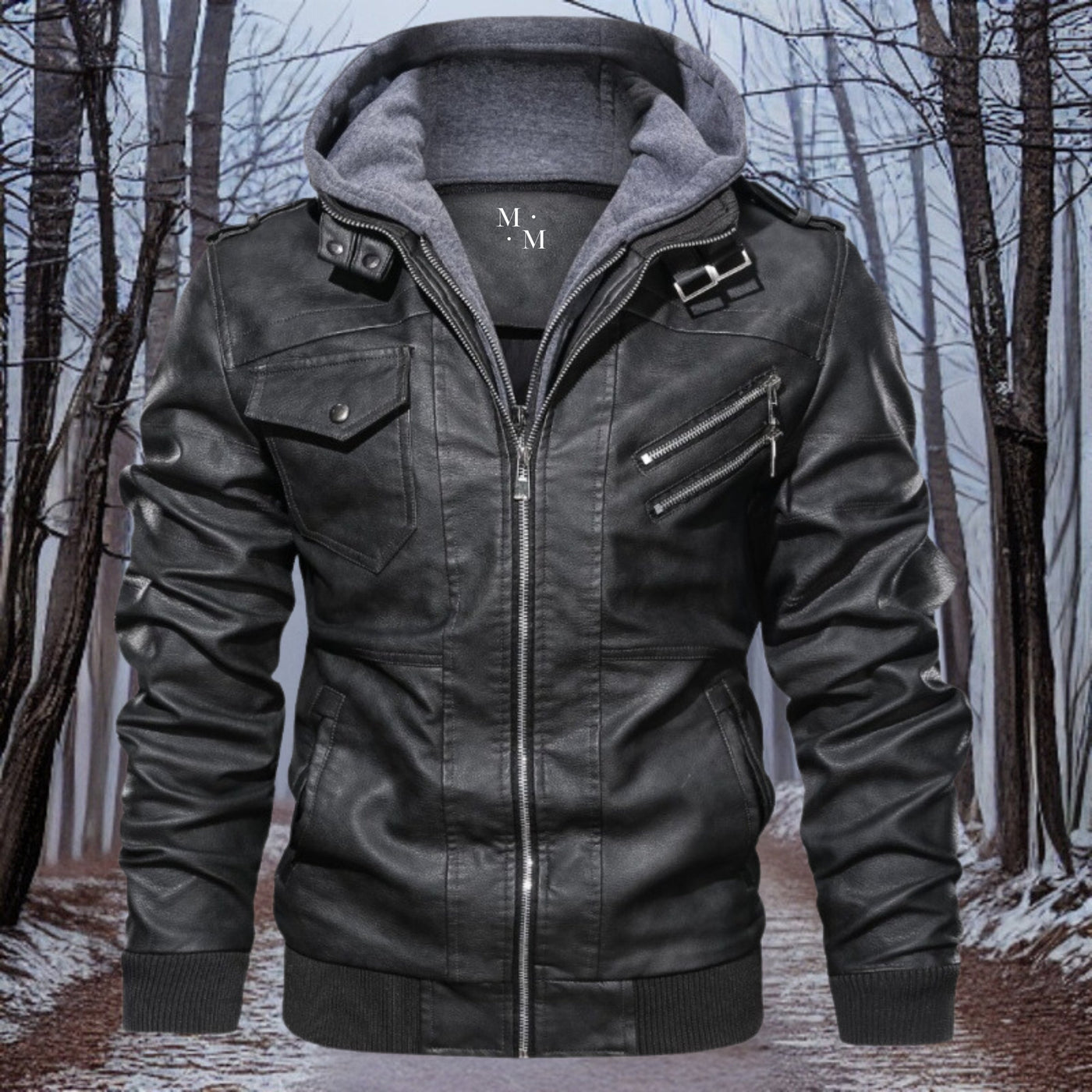 Bernhard™ Premium varm skinnjakke med hette