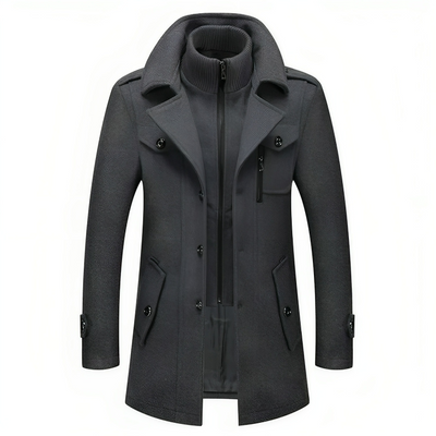 Elegant vinter trenchcoat for menn