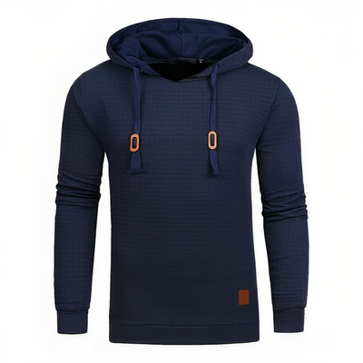 Uformell sweatshirt med hette for menn