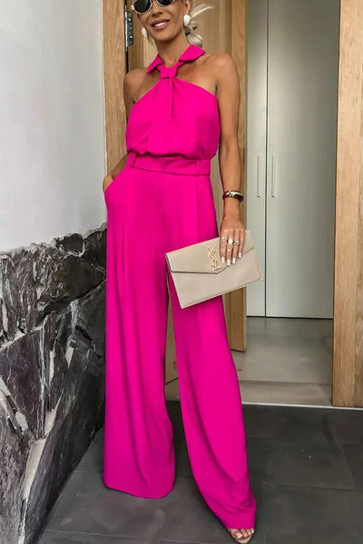 Sexy stilig ermeløs jumpsuit for kvinner