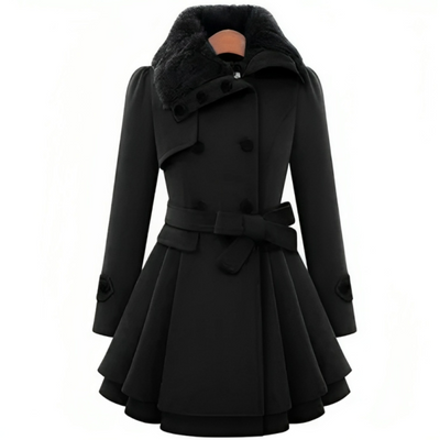 Vinter Elegant Trench Coat for kvinner