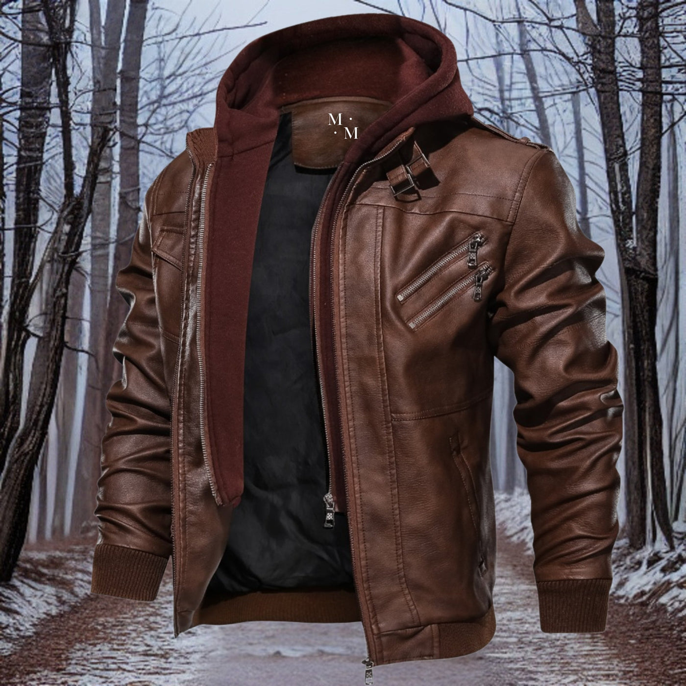 Bernhard™ Premium varm skinnjakke med hette