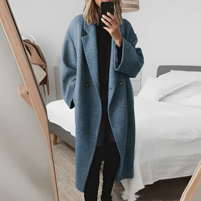 Casual lang kåpe for kvinner