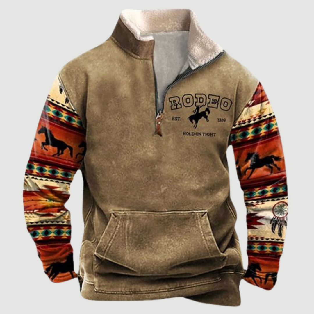 Rua™ Vintage Fleece-genser med halv glidelås