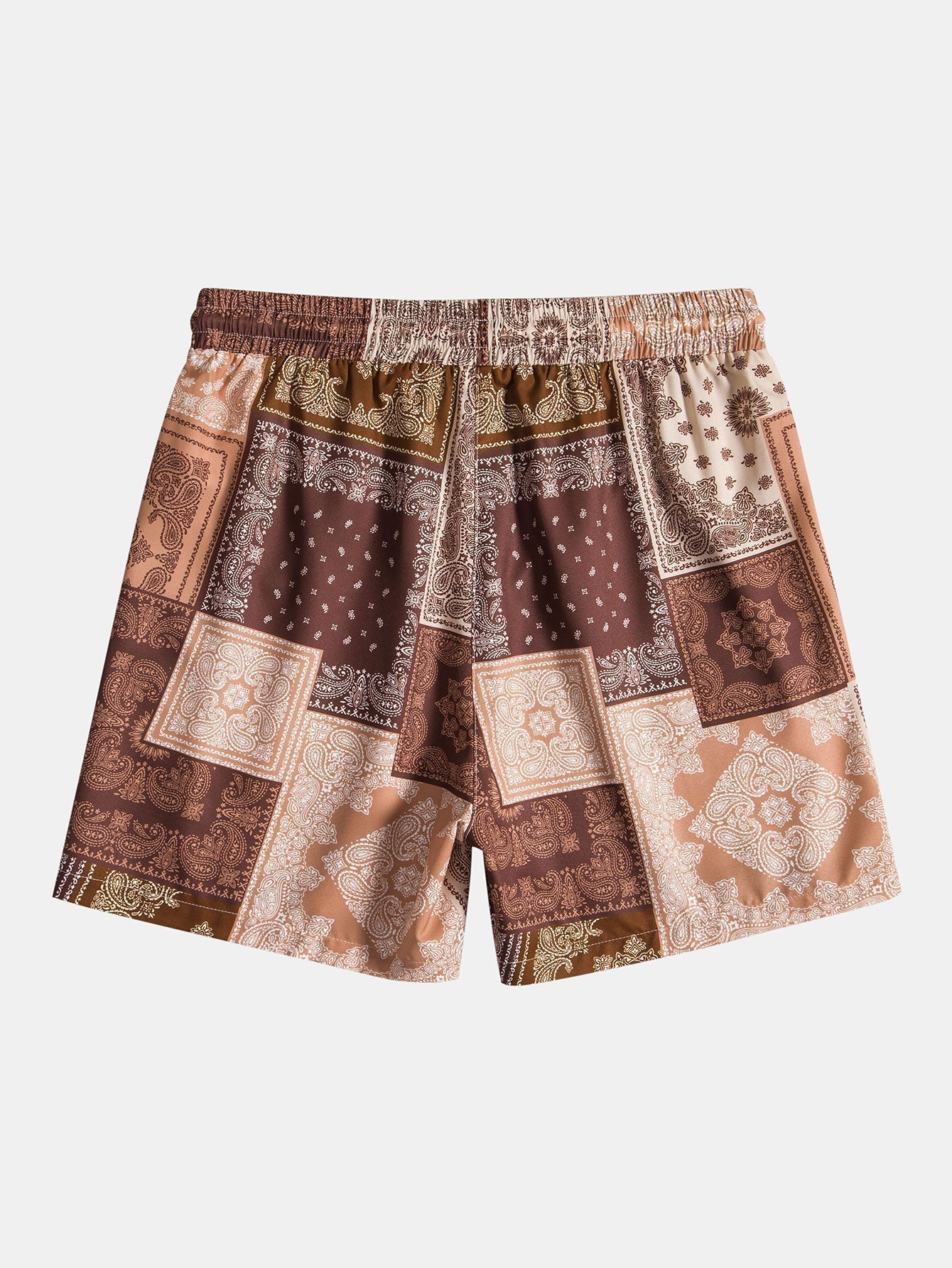 Skjorte og shorts med lappeteppmønster i paisleymønster