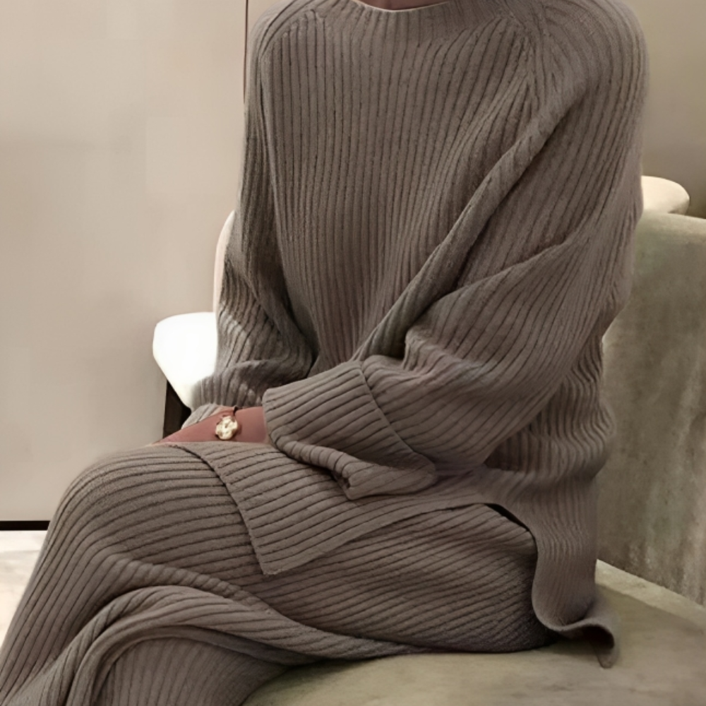 Varmt loungewear-sett for kvinner