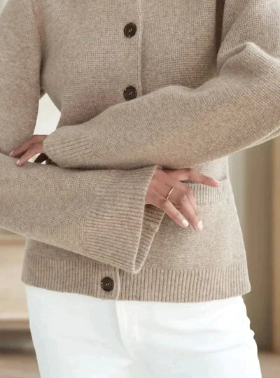 Cardigan med myke knapper