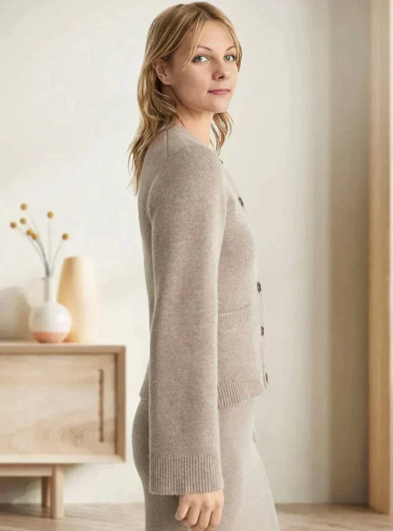 Cardigan med myke knapper