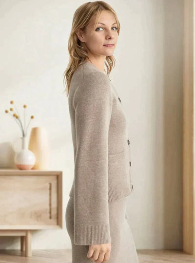 Cardigan med myke knapper