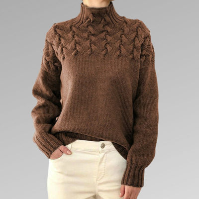 Charlene - Stilig og varm polo med turtleneck og turtleneck
