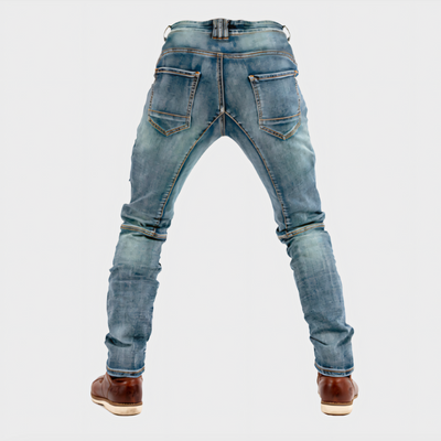 Stretchy bikerjeans for menn