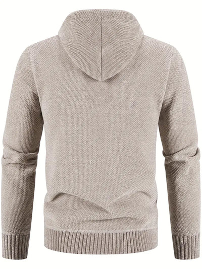 CozyKnit Pro - Fleecevest med hette for menn