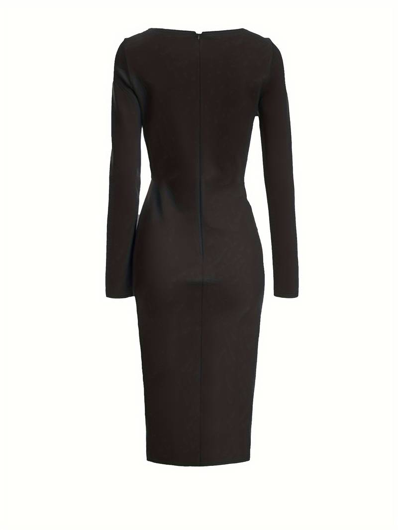 Elegant kjole med lange ermer