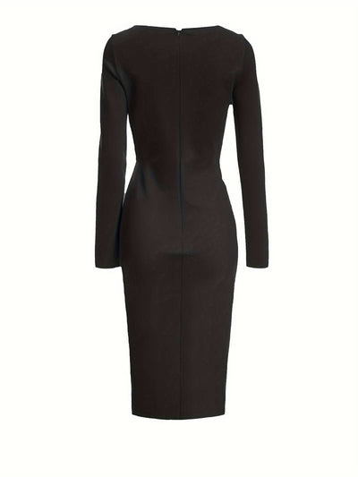 Elegant kjole med lange ermer