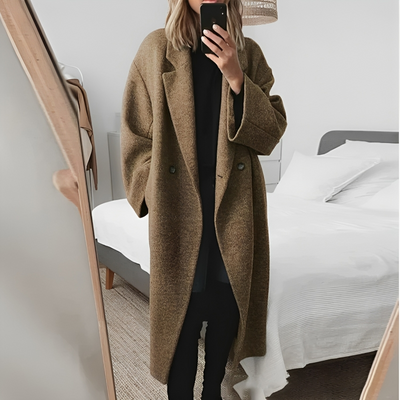 Casual lang kåpe for kvinner