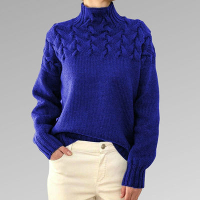 Charlene - Stilig og varm polo med turtleneck og turtleneck