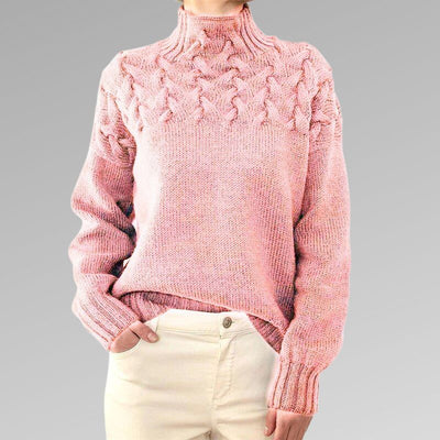 Charlene - Stilig og varm polo med turtleneck og turtleneck