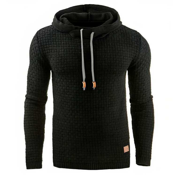 Uformell sweatshirt med hette for menn