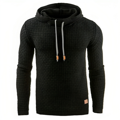 Uformell sweatshirt med hette for menn