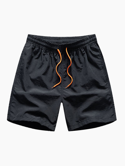 Skjorte med knapp og badeshorts med skjerfmønster
