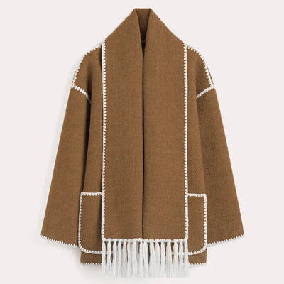 ELEGANT FRAKK MED SKJERF FOR KVINNER