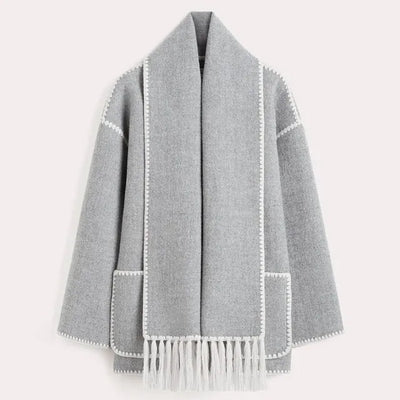 ELEGANT FRAKK MED SKJERF FOR KVINNER