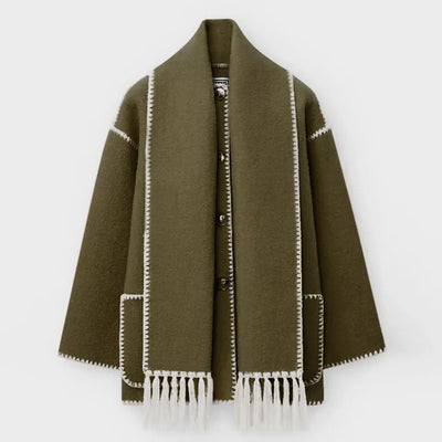 ELEGANT FRAKK MED SKJERF FOR KVINNER