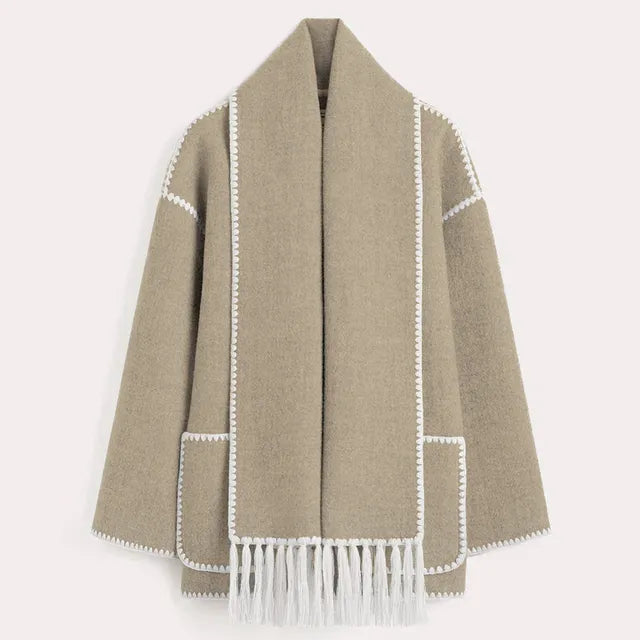 ELEGANT FRAKK MED SKJERF FOR KVINNER