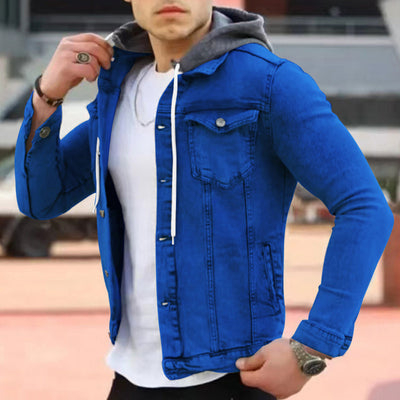 RAYANE - Skjorte med hette i denim