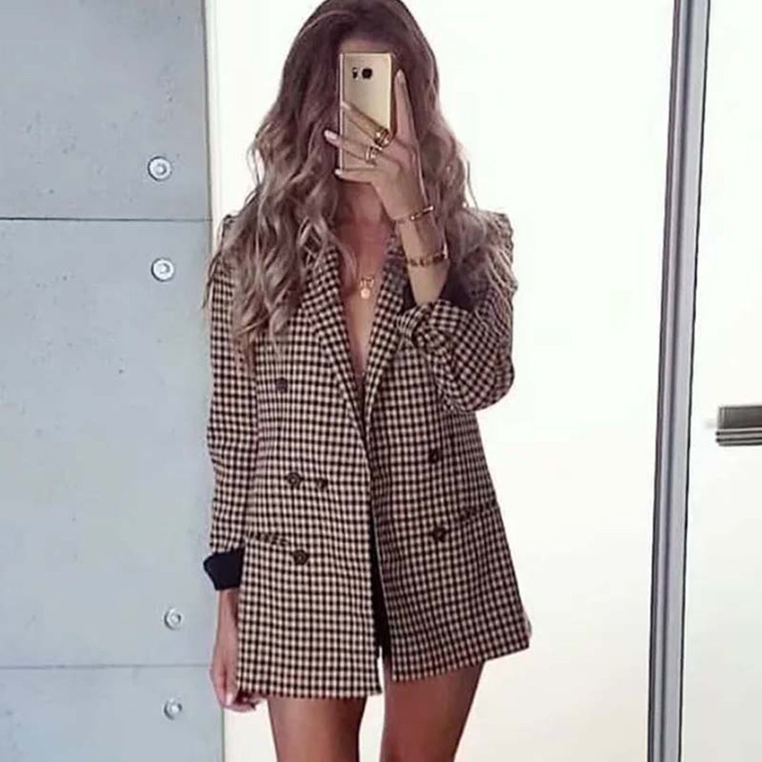 Blazer med doble knapper